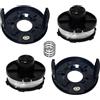 Aporozona Testina di ricambio per decespugliatore Makita XRU02Z DUR181Z DUR181RF DUR181 18V LXT agli ioni di litio Cordless String Trimmer 195858-1 Bump + Feed Trimmer Head + molla di compressione