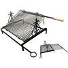 Sbalchiero Griglia Girevole Cm. 60 x 50 Art.55411-100% Made in Italy - Griglia Acciaio Inox Griglie per Camino, Griglia per Grigliata, Graticole, Griglia graticola per Camino