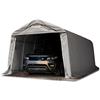 TOOLPORT Tenda Garage 3,3 x 6 m Tenda Capannone in PVC 800 N e Stabile Costruzione in Acciaio Grigio