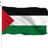 Obelunrp Bandiera della Palestina 3x5ft a doppia stampa bandiera palestinese con bandiere da giardino resistenti al poliestere spesse in poliestere per eventi patriottici, sfilate, eventi sportivi, stendardi
