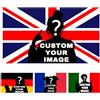 LSDINDF Bandiera Personalizzabile - Bandiera personalizzata con foto 2 × 3/3 × 5/4 × 6/5 × 8 ft, Bandiera Custom per Compleanni, Vacanze, Natale, soggiorni, camere da Letto