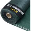 OWIJI Telo Ombreggiante Esterno Rete 90% Recinzione 1x5 m Giardino Terrazzo Balcone Tenda Parasole Oscurante Privacy Ombra UV Antistrappo Antivento Coperture Antistrappo Cancelli Ringhiere