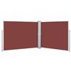 vidaXL Tenda Laterale Retrattile Marrone 140x1000 cm