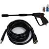 Parpyon® Kit accessori idropulitrice Annovi reverberi - Black Decker Pistola, Lancia, Tubo, Testina ugello per Idropulitrice Ar Blue Clean con Attacco rapido per tubo acqua ricambi (KIT615TF)