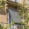 INTRECCI Tenda da Esterno per Balcone con Anelli in Tessuto, Tenda da Sole Resistente con Anelli Lavabile a Caduta, 150x300 cm, Riduce Luce e Calore, Migliora la Privacy, Fantasia a Righe Verde