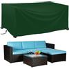 HHMYSH Coperture per Mobili da Giardino,Copertura Mobili da Giardino,420D Oxford Copertura Tavolo Esterno,Impermeabile Anti-UV Antivento Copertura,per Giardino Sedie Tavoli Divano,Verde,170x70x70cm