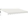 vidaXL Tenda Sole Automatica Retrattile Crema 3,5x2,5 m