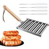 Generico Rotante per Wurstel alla Griglia | Griglia per Hot Dog BBQ | Accessori per Barbecue da Campeggio