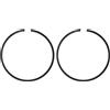 M METERXITY 2-Pz Fasce Elastiche per Pistone da 45mm x 1.5mm Fasce Elastiche Standard per Motoseghe Elettriche, Parti di Ricambio [Nero]