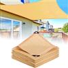 Generic Tenda A Vela Parasole Rettangolare, Telo Vela Ombreggiante Permeabile, Telo Ombreggiante con Occhielli,Rete Ombreggiante Beige, Protezione Solare Parasole da Giardino per Esterno(2x2.5m(6.6x8.2ft))