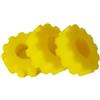 Generico CPF-1500 Spugne per Filtri da Laghetto - Schiuma Biologica per Filtri CPF/GPF/TFP 5000, Materiale Efficiente per Filtri da Laghetto, Ricambio a Densità Doppia (3 Gialle Fini, Ø 19 cm)