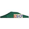 CILVANI TETTO RICAMBIO GAZEBO richiudibile 3x4,5mt tessuto impermeabile BIANCO O VERDE (Verde)