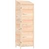 vidaXL Capanno da Giardino 55x52x174,5 cm in Legno Massello di Abete
