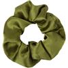 Whakano 4 pezzi di elastici per capelli, elastici morbidi, scrunchies, anelli per capelli, elastici riutilizzabili, per coda di cavallo, capelli lunghi o ricci spessi, per donne e ragazze, verde scuro