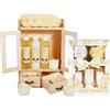 BRUBAKER Cosmetics Set di Cura 2 in 1 - Set di Bellezza Grande da 15 Pezzi - Signore Set da Doccia e da Bagno - Set Regalo per Donna con Mobiletto in Legno Deco - Vaniglia Rosa Menta