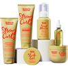 Umberto Giannini Kit Routine Capelli Ricci Ricci Forti (6 Prodotti) Lavaggio e Styling Capelli Ricci, a Spirale, Mossi: Include Shampoo, Balsamo, Mousse, Crema per Ricci, Gel Slick + Olio di Rosmarino