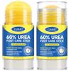 VCTSOF Crema per piedi con urea al 60% per molto secca 40 g, idratante esfoliante, balsamo per la rimozione della pelle morto per gomiti, ginocchia, piedi e mani, crema per i piedi, 2 pezzi