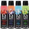Fa Per uomo con deodorante spray anti-traspirazione, Red Cedarwood & Deodorante & Bodyspray Dark Passion & Attraction Force & Kick Off & Speedster, 5 x 150 ml, stock annuale, pacchetto di prove
