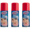 Virsus 3 bombolette Spray da 100 ml di Colore Rosso temporaneo per Capelli, colora i Tuoi Capelli per Feste Party e Eventi sia per Bambini e Ragazzi lacca Colorata Rossa