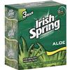 Irish Spring Deodorant Soap, Aloe, Bath Size 3 - 3.75 oz (106.3 g) bars [11.25 oz (318.93 g)] by Irish Spring