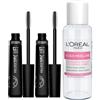 L'Oreal Paris L'Oréal Paris Telescopic Lift Mascara Formula Extra Black Volumizzante Allungante Lunga Tenuta 36h per uno Sguardo Intenso 2 Mascara + Acqua Micellare Detergente Delicato Formato da Viaggio 30ml