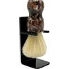 Parker Safety Razor Parker Deluxe - Pennello da barba con manico in tartaruga iridescente e supporto