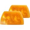 Generico Sapone profumato dorato idratante e detergente profondo, sapone dorato profumato a lunga durata, idratante, migliora l'elasticità della pelle, nutrimento setoso per viso e corpo (2pcs)
