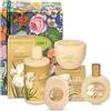 Natsabe L'ERBOLARIO - IRIS BIANCO Completa - Confezione Regalo in Scatola Originale - 1 Bagnocrema da 300 ml, 1 Crema Corpo da 300 ml, 1 Profumo da 50 ml, 1 Sapone da 125 gr + in OMAGGIO Sacchetto di Raso