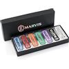 Marvis Set di mini dentifrici aromatizzati (7 x 25 ml) - Set di dentifrici da viaggio per una freschezza duratura - Set di 7 mini dentifrici