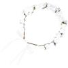 DEARMAMY ghirlanda bambina damigella d'onore ragazza Essere Nozze accessori per ghirlande fiore hair charms wedding ghirlanda nuziale copricapo di ghirlanda festiva pe schiuma bianca