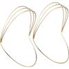 Homoyoyo 2 pezzi Base Corona per Capelli in Ferro Resistente Accessorio Te Elegante e Comodo Base Decorativa per Acconciature per Feste e Concorsi di Bellezza