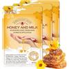 P-Beauty Cosmetic Accessories P-Beauty - Maschera per mani 3 paia con estratto di miele e latte | Maschera esfoliante | Crema per le mani e crema nutriente | Anti-invecchiamento | Guanti idratanti con vitamine, minerali e
