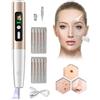 WhFKLca Penna Al Plasma A 15 Livelli, Rimozione Di Nei, Verruche, Macchie Scure, Punti Neri, Nevi, Lentiggini, Brufoli, Rimozione Di Escrescenze Cutanee, In Modo Sicuro E Indolore, Con Display E Luce,Gold