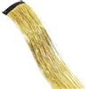 Wambere 4 extension per capelli sintetici con clip, accessori per capelli per ragazze, ciocche di capelli colorate, 50 cm, per donne, ragazze, feste, festival, cosplay, oro