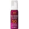 EVY Technology EVY Mousse Giornaliera (75ml) con Protezione Solare SPF 50 - tecnologia anti-invecchiamento avanzata, idratante, senza profumo, vegan. Programma di Sensibilizzazione contro il Cancro della Pelle