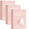 GUUZETU Tampe di micro occhiali, sotto gli occhi maschera ialuronica acida oculare, fronte della fronte e delle rughe della linea del sorriso, per occhi gonfi e cerchi scuri, 4 paia/scatola (3box)