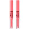 NYX Professional Makeup Shine Loud Rossetto Tonalità Born To Hustle No Transfer Ultra-Pigmentato Gloss Brillante Lunga Tenuta 16h Finish Lucido Colore Intenso Formula con Oli Nutrienti - 2 Rossetti