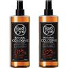 Redone Aftershave Natural Barber Spray Cologne - Vulcanico 2 x 400 ml | Profumo di lunga durata | Prodotto di cura Premium | 2 pezzi