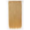 Generic Extension per capelli da donna, con clip, capelli sintetici lunghi e lisci, 80 cm, 5 clip