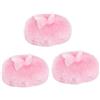 VALICLUD Set 3pezzi Piumino Rosa per Ragazzo Ragazza, Soffice Puff lungo Delicato per Corpo e Viso, Facile da Usare una Mano, Design Fiocco Carino