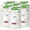 Dove 6x Dove Eco-Ricarica Seta Preziosa Detergente Liquido Idratante Sapone Mani Pelle Liscia e Morbida - 6 Ricariche da 500ml