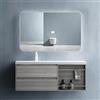 doporro Set Mobile Bagno Sospeso 120 cm con Lavabo Integrato e Specchio LED