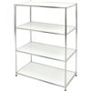 Archimede Easy, Libreria, Bianco (Cromato/Bianco), 40 x 80 x 120 cm