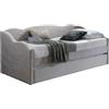 Vente-unique - Letto Divano a Scomparsa 2 x 90 x 190 cm Velluto Beige - LENVIA