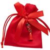 Generico Sacchetti per Laurea Sacchetti bomboniera con Applicazione Compresa Come in Foto Vari Modelli e Misure bomboniere Fai da Te (12pz 9x12cm Rosso con Coccinella)
