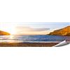 ARTBAY Poster Mare HD XXL - Foto panoramica - 118,8 x 42 cm | Tramonto del Sole | Spiaggia | Grecia | Creta | Foto di Natura | qualità Superiore