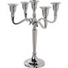 ATMOSPHERA CREATEUR D'INTERIEUR Candeliere con 5 bracci in metallo - Stile barocco - Color ARGENTO