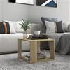 YITHOPI Tavolino da Salotto,tavolino laterale da divano tavolo quadrato tavolino angolare Adatto per caffetterie, soggiorni, camere da letto o uffici Rovere Sonoma 40x40x43 cm Legno Multistrato
