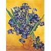 1art1 Vincent Van Gogh Poster Stampa Artistica su Tela Iris, 1889 Quadro da Parete sulla Barella | Murale XXL | Immagine 80x60 cm