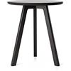 Raico Tavolino Rotondo in Legno di Noce Massiccio, Minimale Legno Scuro, Tavolino Scandinavo per Soggiorno, Tavolino da Salotto, Tavolino da Notte in Accento, Piccolo Tavolo da Caffè in Legno (Quercia